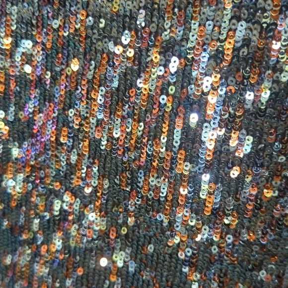 Sam Edelman Winter Folklore V-Neck Sleeveless Sequin Mini Dress - Picture 6 of 6